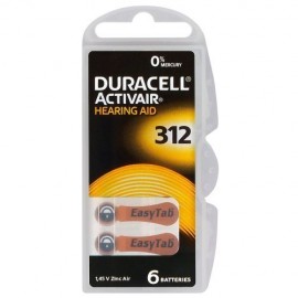 Duracell ActivAir elementai klausos aparatams PR41 312, 6 vnt.