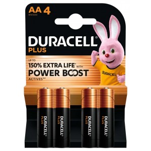 Duracell PLUS Power Boost LR6 AA elementai MN1500, 4 vnt. Duracell PLUS Power Boost LR6 AA elementai MN1500, 4 vnt.