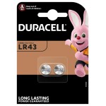 Duracell 1,5V 105mAh LR43 186 AG12 elementai, 2 vnt.