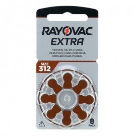 Rayovac Extra elementai klausos aparatams PR41 312, 8 vnt.