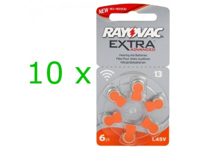 Rayovac Extra elementai klausos aparatams PR48 13, 60 vnt.