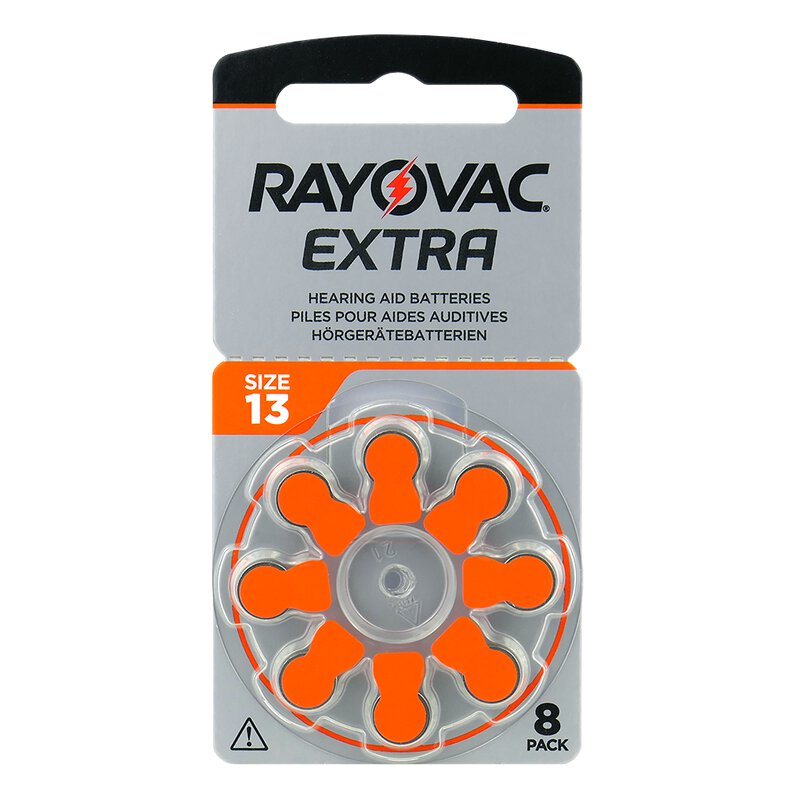 Rayovac Extra elementai klausos aparatams PR48 13, 8 vnt.