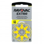 Rayovac Extra elementai klausos aparatams PR70 10, 8 vnt.