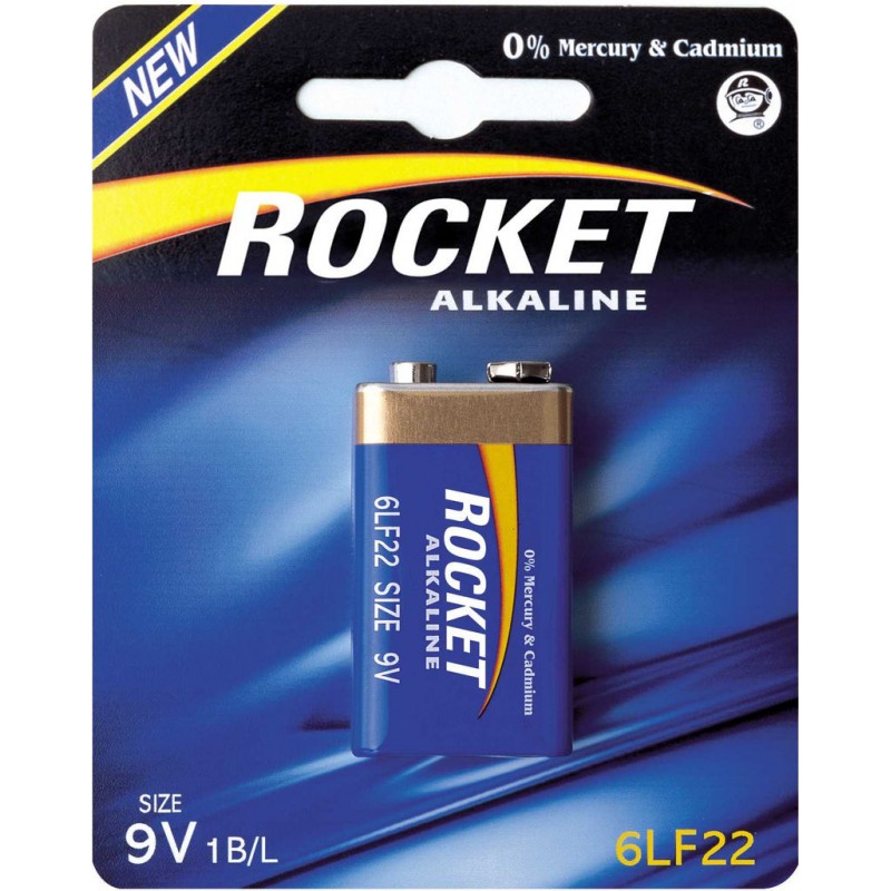 Rocket Alkaline 9V baterija, 1 vnt.