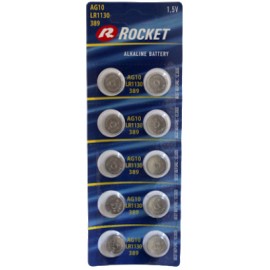 Rocket Alkaline LR54 189 LR1130 AG10 elementas, 10 vnt.
