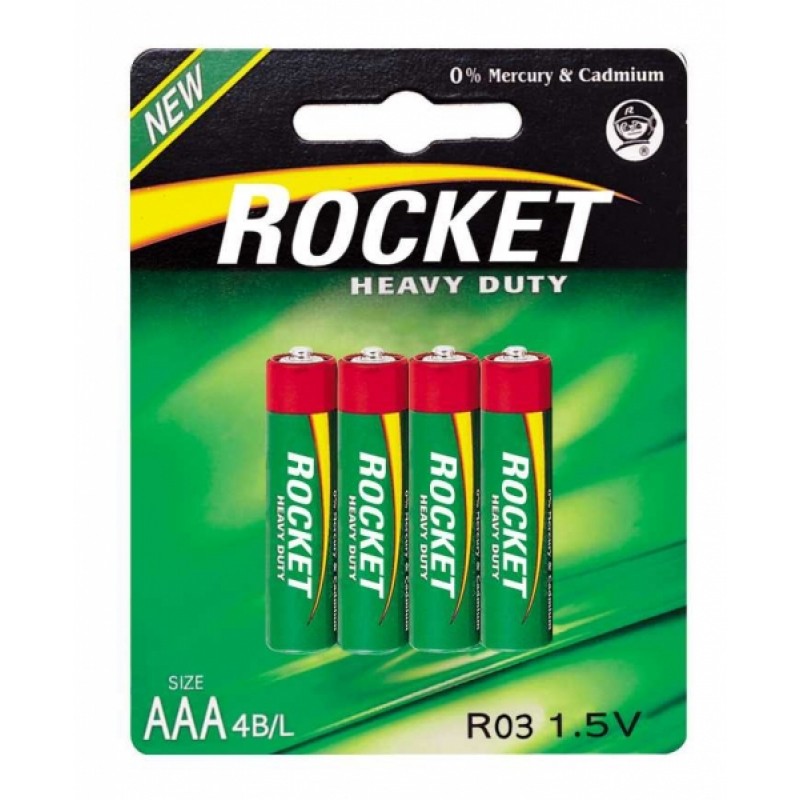 Rocket Heavy Duty AAA elementas, 4 vnt.