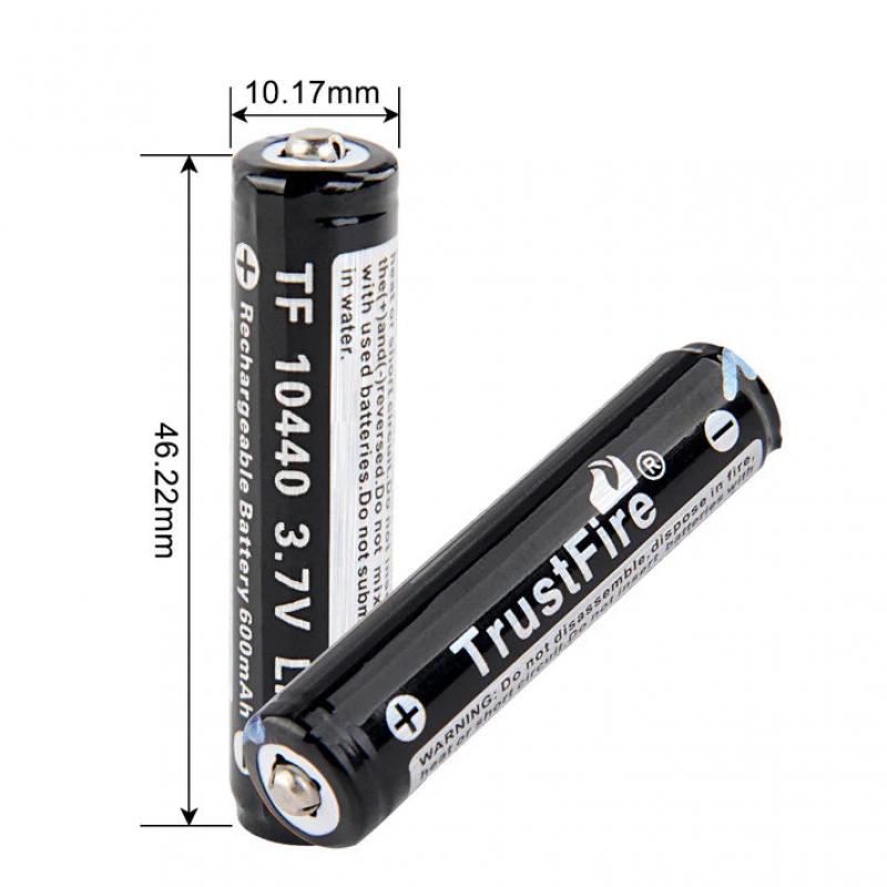 Trustfire 3.7V 350mAh AAA akumuliatorius ICR10440