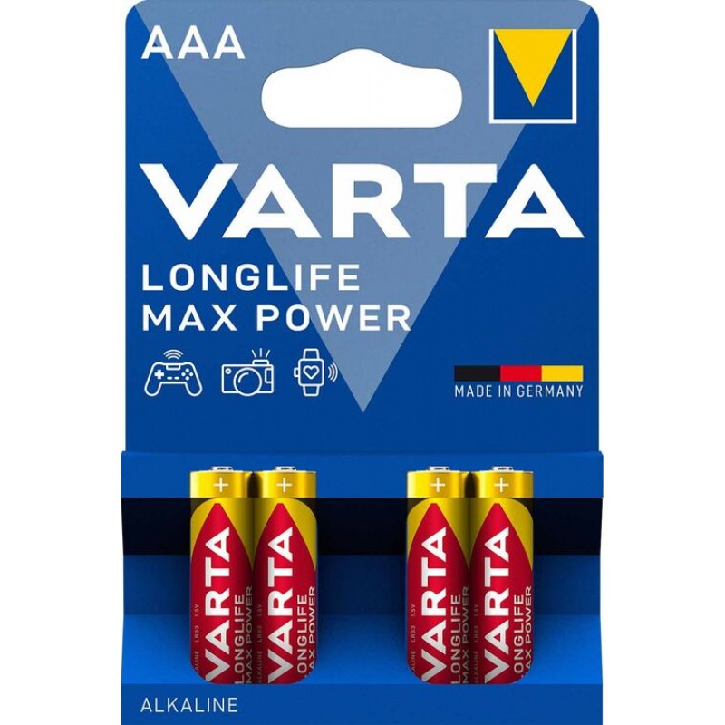 Varta Longlife Max Power AAA elementas, 4 vnt.
