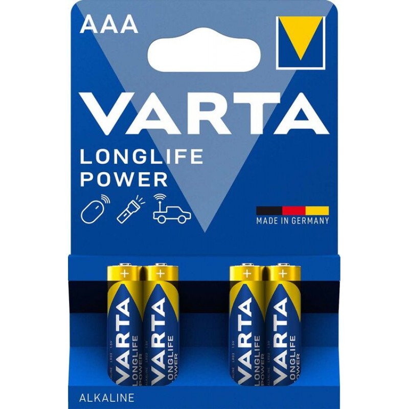 Varta Longlife Power AAA elementas, 4 vnt.