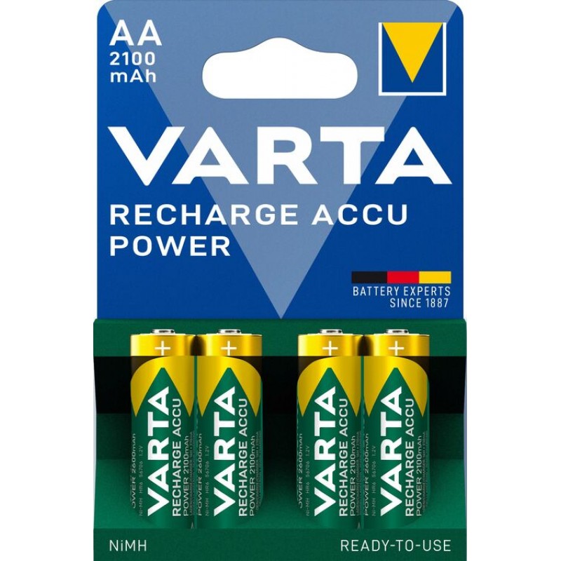 Varta Recharge Accu Power 2100mAh AA akumuliatorius, 4 vnt.