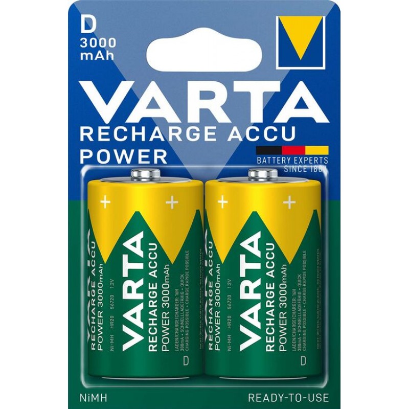 Varta Ready to Use 3000mAh D akumuliatorius 56720, 2 vnt.