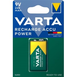 Varta Recharge Accu Power 9V 200mAh akumuliatorius 56722, 1 vnt.