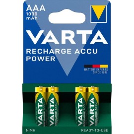 Varta Recharge Accu Power 1000mAh AAA akumuliatorius, 4 vnt.