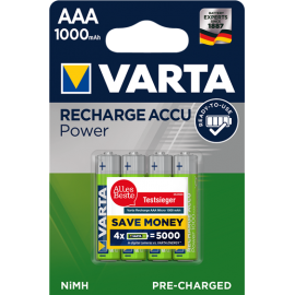 Varta Recharge Accu Power 1000mAh AAA akumuliatorius, 4 vnt.