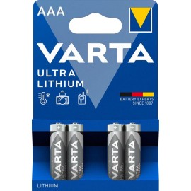 Varta Ultra Lithium AAA 1,5V 1100mAh elementas 6103, 4 vnt.