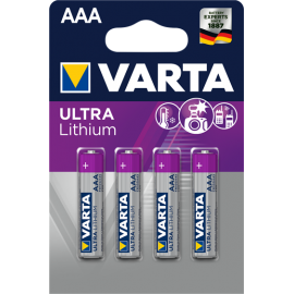 Varta Ultra Lithium AAA elementas, 4 vnt.