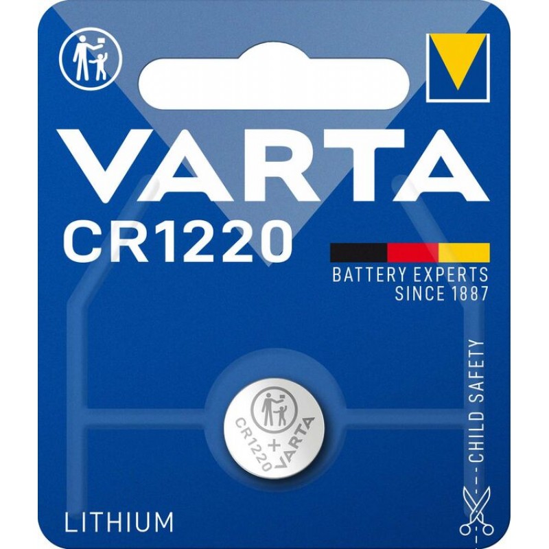 Varta Electronics CR1220 3V 35mAh elementas 6220, 1 vnt.