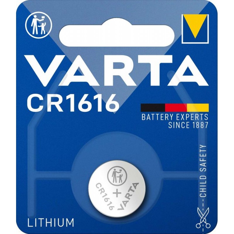 Varta Electronics CR1616 3V 55mAh elementas 6616, 1 vnt.