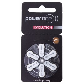 Power One Evolution elementai klausos aparatams PR41 312, 6 vnt.