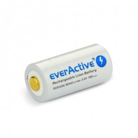 everActive USB įkraunamas RCR123A 16340 3,0V 700mAh akumuliatorius su PCM