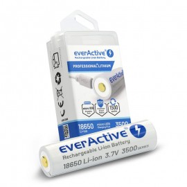 everActive USB įkraunamas 18650 3,7V 3500mAh akumuliatorius su PCM