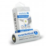 everActive USB įkraunamas 26650 3,7V 5200mAh akumuliatorius su PCM