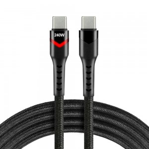 everActive 1m USB-C PD 3.1 EPR 5A 240W pintas kabelis CBB-1PDRS