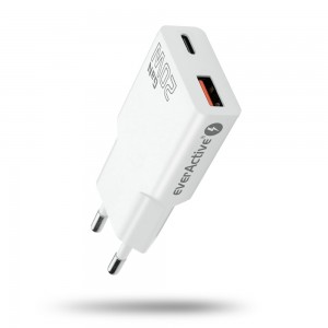 everActive 20W USB-A QC 3.0 ir USB-C PD PPS GaN įkroviklis SC-340Q