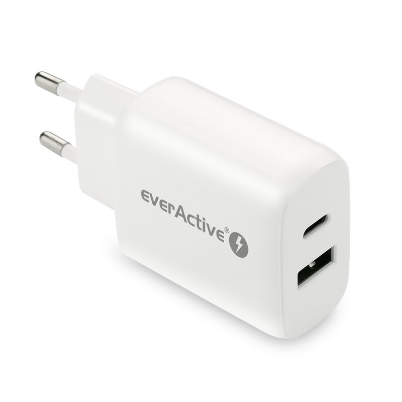 everActive 5-12V USB QC 3.0 ir USB-C PD PPS 25W įkroviklis SC-370Q