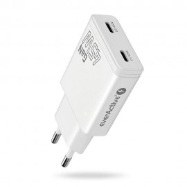 everActive 45W 2 x USB-C PD PPS GaN įkroviklis SC-465Q everActive 45W 2 x USB-C PD PPS GaN įkroviklis SC-465Q
