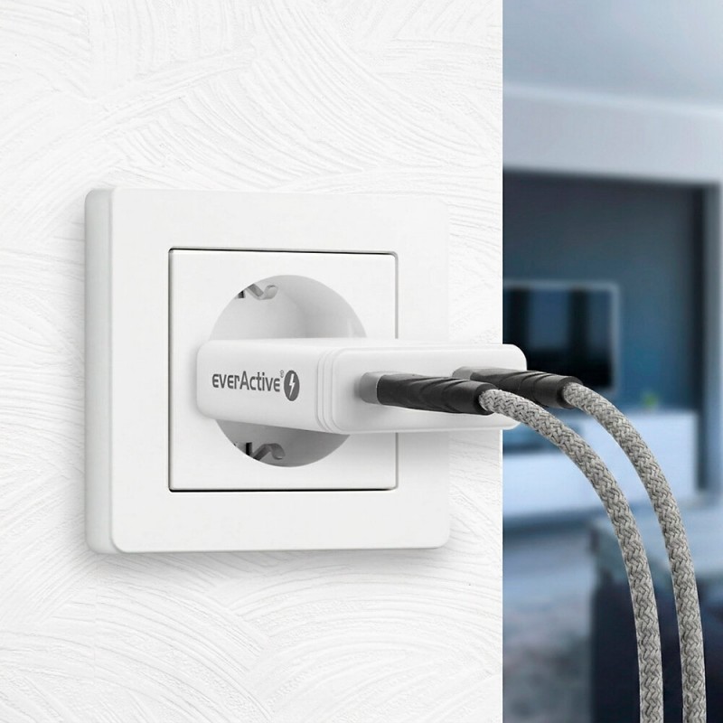 everActive 45W 2 x USB-C PD PPS GaN įkroviklis SC-465Q