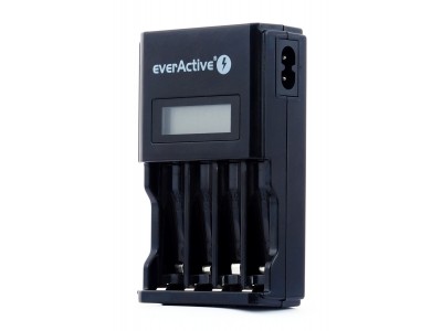 everActive automatinis AA/AAA elementų įkroviklis su LCD ekranu NC-450 Black