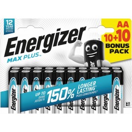Energizer Max Plus LR6 AA elementai, 10+10 bonus pack, 20 vnt.