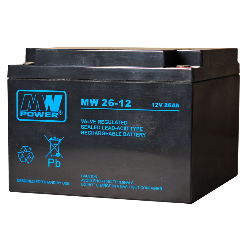 MWPower MW 12V 26Ah M5(T13) AGM akumuliatorius, 6-9 metai