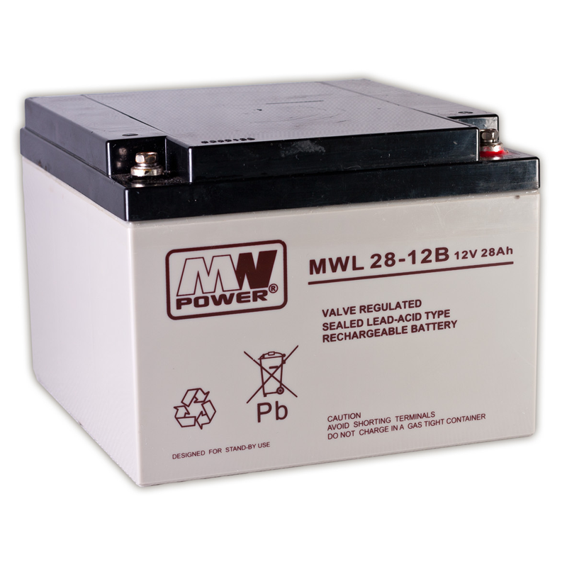 MWPower MWL 12V 28Ah M5(T13) AGM akumuliatorius, 10-12 metų