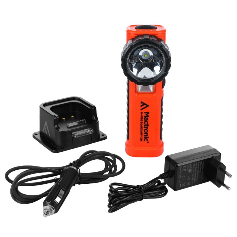 Mactronic 240lm ATEX žibintuvėlis su įkrovimo stotele M-FIRE GUARDIAN XW PHH0235