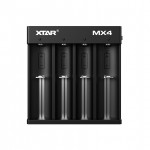 Xtar 4 x Ni-MH, 1.5/3.6/3.7V Li-ion ir 3.2V LiFePO4 akumuliatorių kroviklis MX4 Mini Mixer Xtar 4 x Ni-MH, 1.5/3.6/3.7V Li-ion ir 3.2V LiFePO4 akumuliatorių kroviklis MX4 Mini Mixer