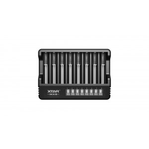 Xtar 8 x Ni-MH ir 1.5/3.6/3.7V Li-ion akumuliatorių kroviklis su LCD ekranu MX8