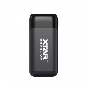 Xtar 2xLi-ion akumuliatorių įkroviklis su 22.5W Powerbank funkcija PB2SL V2, juodas