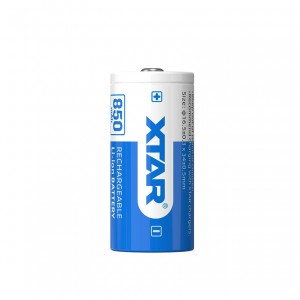 Xtar 850mAh 3,6V 16340 CR123 akumuliatorius su PCB